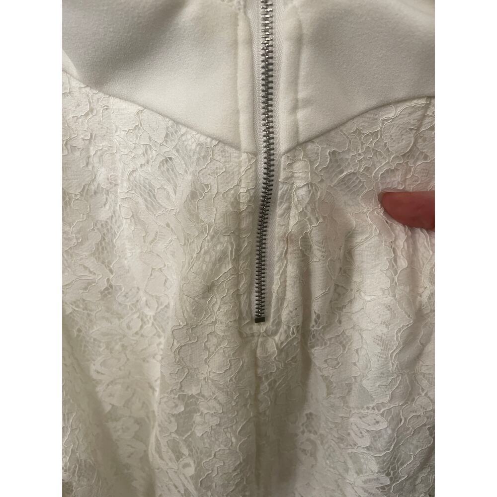Lulus Romantic Message White Lace Midi Dress XS Bridal Shower Wedding NWT - Picture 12 of 12